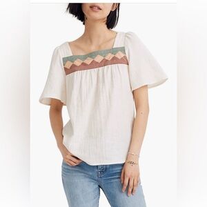 NWT Madewell Squareneck Top Size Small